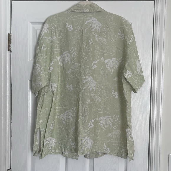 NWOT Kulani Kinis OVERSIZED LINEN SHIRT - COCO MATCHA - Picture 7 of 7